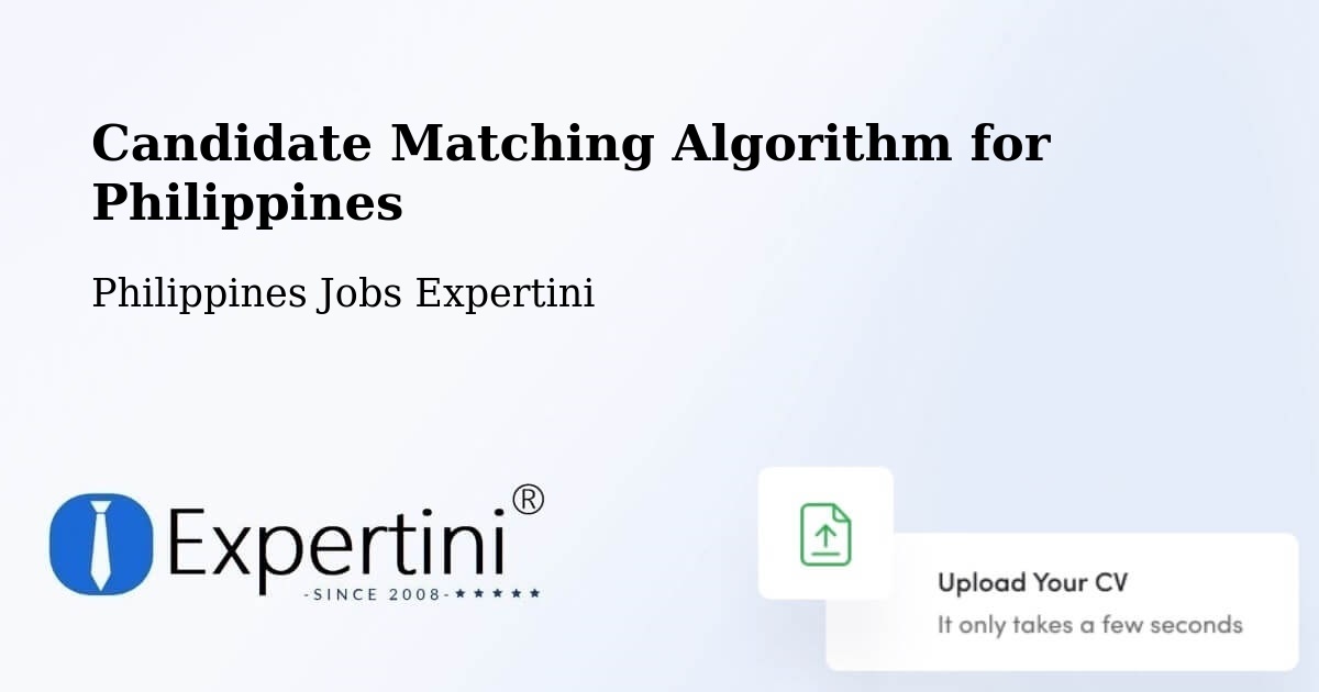 Candidate Matching Algorithm Overview – Merida - Philippines Jobs Expertini